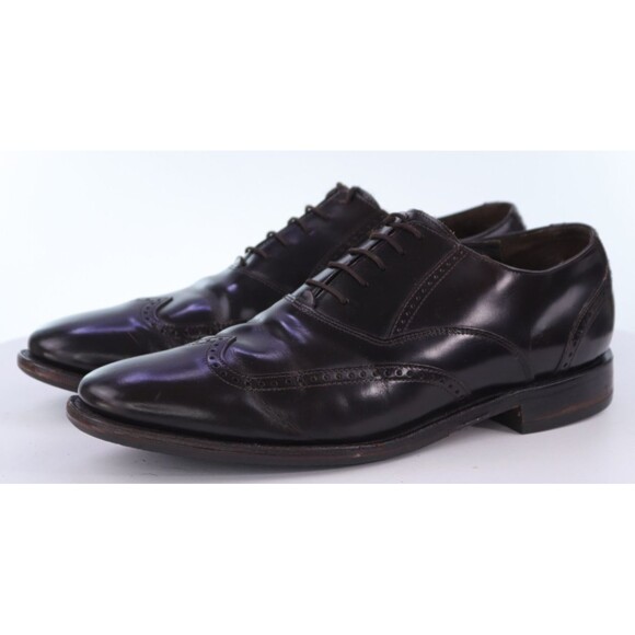 Johnston & Murphy Men\'s Wingtip Brogue Dress Shoes Sz 9.5 M Leather Cigar Brown main image 8